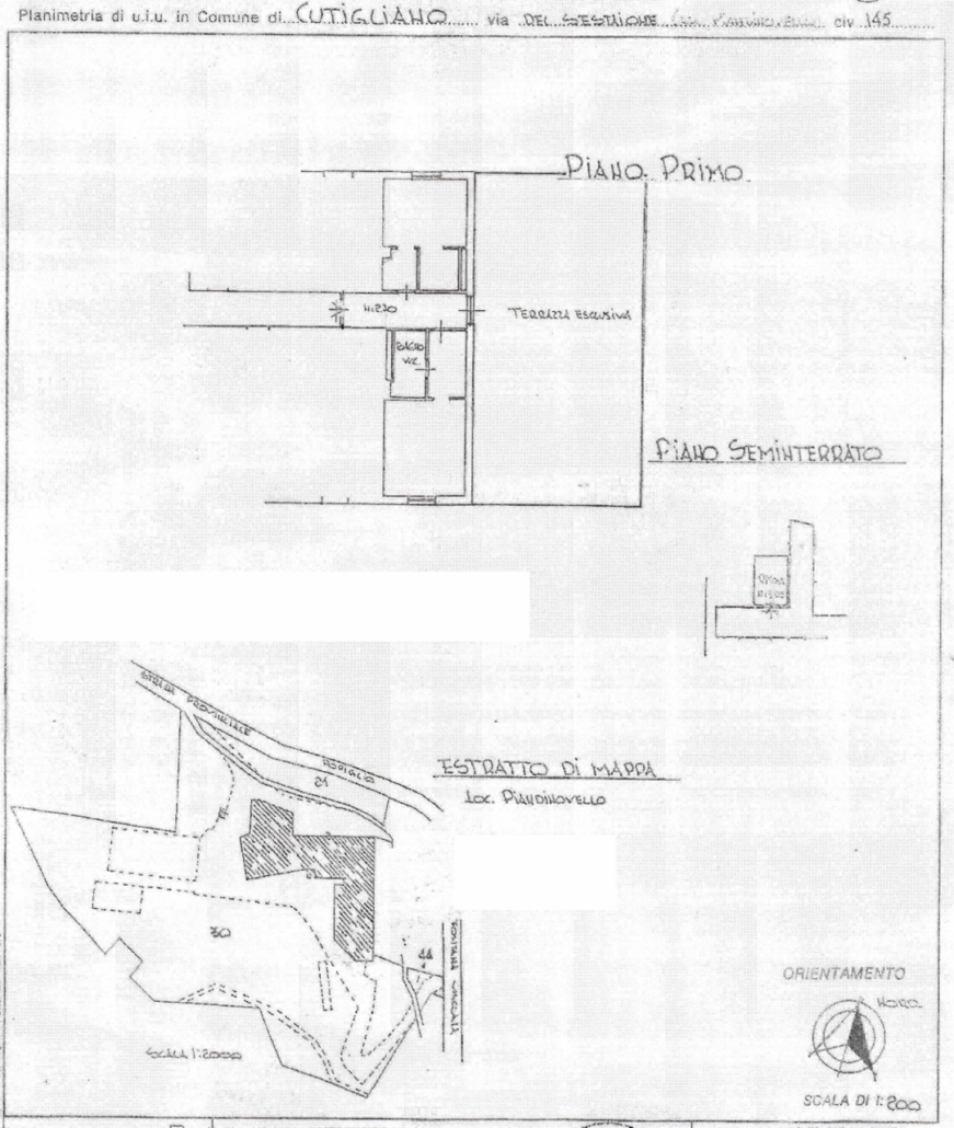Appartamento Tre Vani Piandinovello Mq 75 Piano Primo Terrazzo Cantina