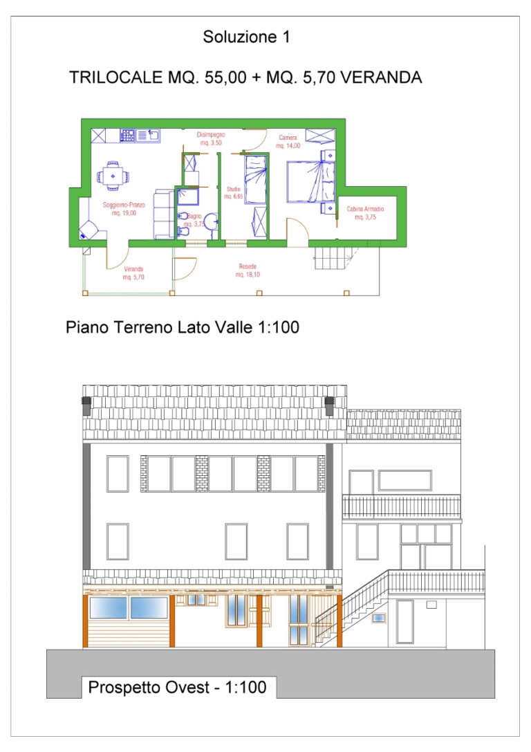 Fondo Monolocale Abetone Centro Mq 60 P. 2° Sottostrada Terrazzo Mq 100 (2)