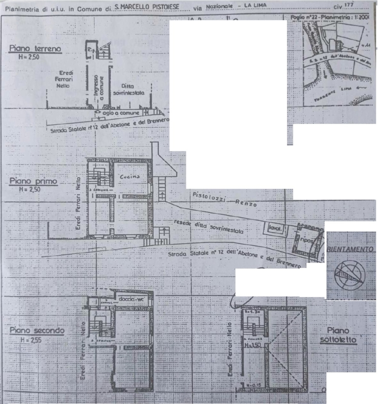 PLANIMETRIA ED ESTRATTO DI MAPPA_1