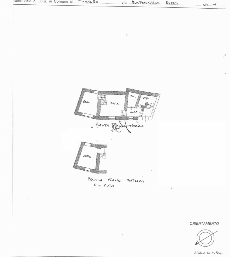 Trilocale Ristrutturato Fiumalbo Centro V. Monterasino Mq 75 P. T. 2 Liv. Indip.Caminetto