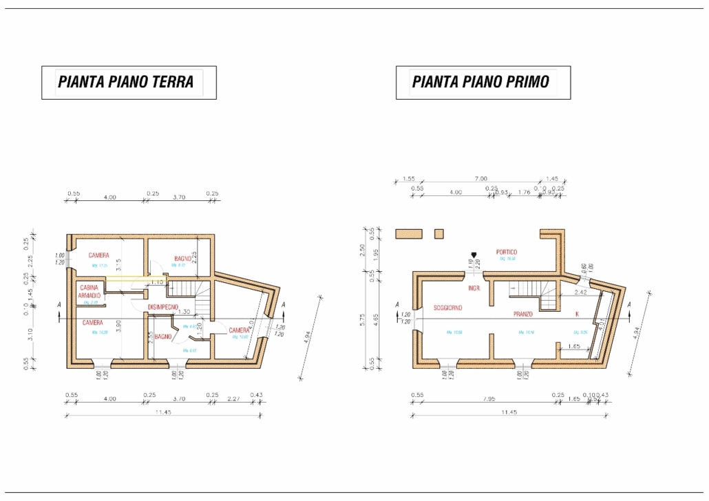 Villetta TerraTetto Pievepelago Loc. Merizzana Mq 150 Due Livelli Grezzo Avanzato Giardino 2500 con Rudere Mq 80 Due Livelli