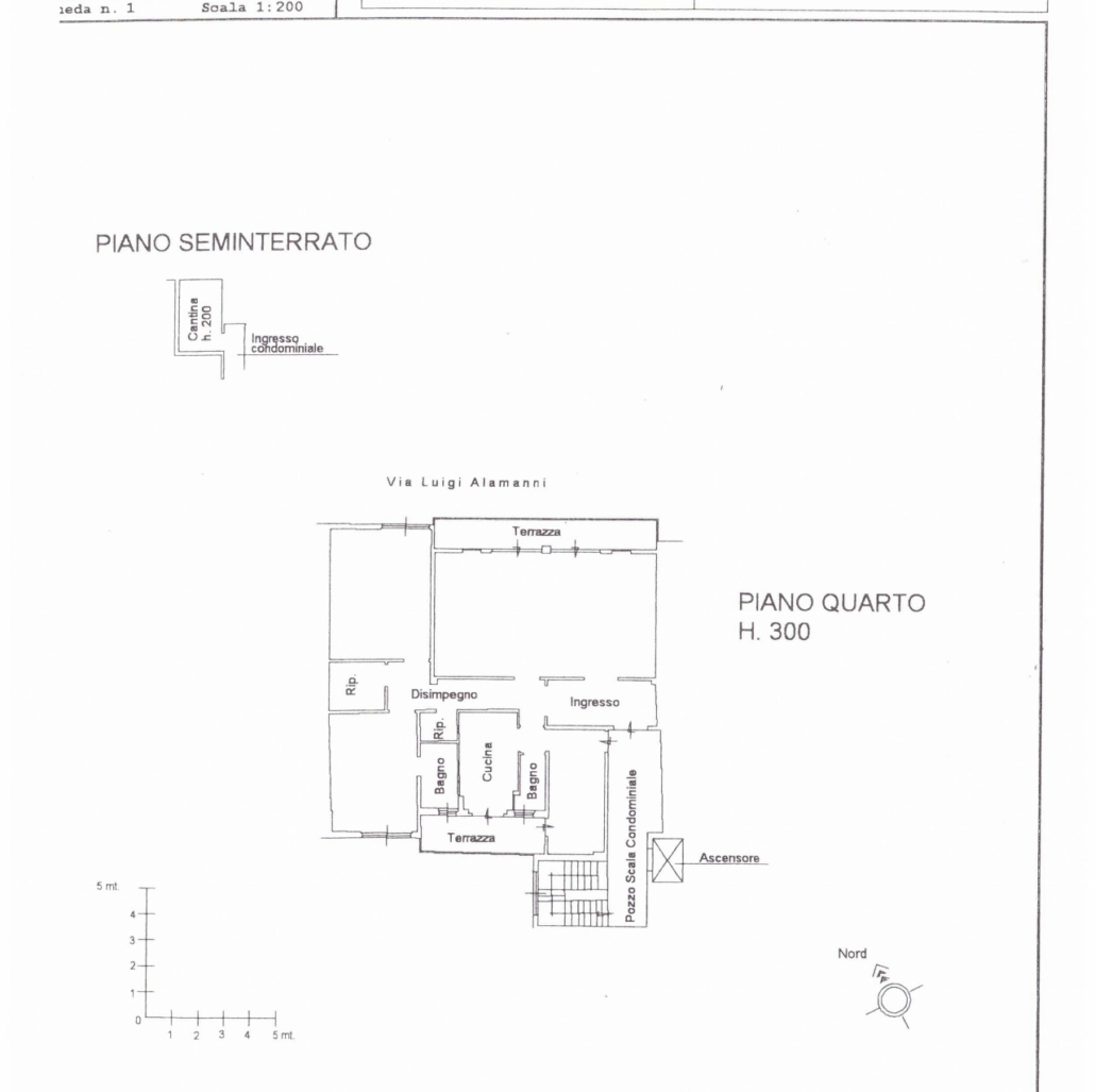 Appartamento 8 Vani Firenze Via Alamanni S. Maria Novella Mq 140 P. 4° Ascensore Posto Auto Scop. Cantina